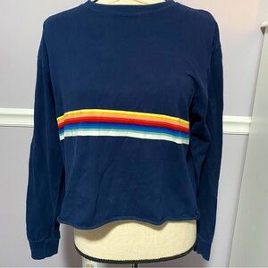 BRANDY MELVILLE rainbow stripe long sleeve shirt